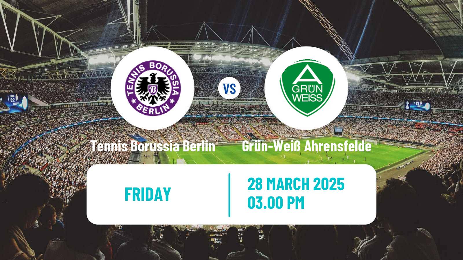 Soccer German Oberliga NOFV-Nord Tennis Borussia Berlin - Grün-Weiß Ahrensfelde