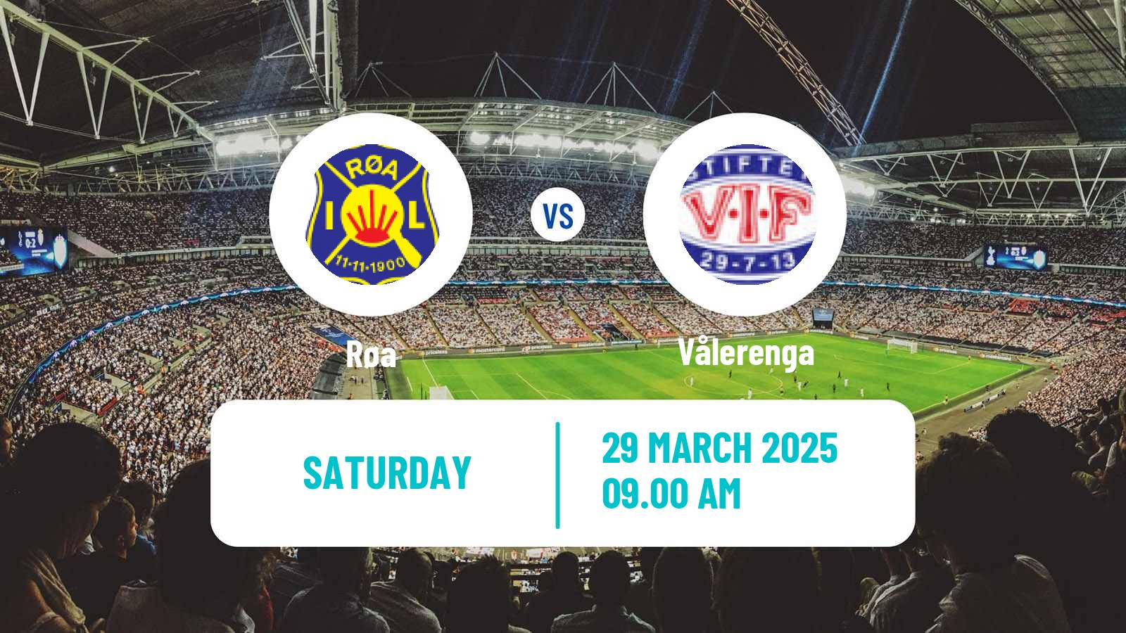 Soccer Norwegian Toppserien Women Røa - Vålerenga