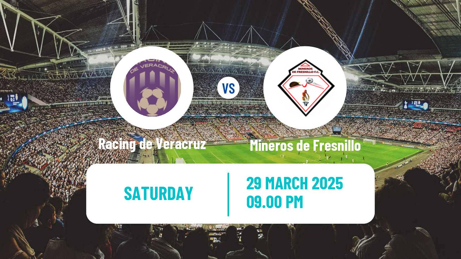 Soccer Mexican Liga Premier Serie A Racing de Veracruz - Mineros de Fresnillo