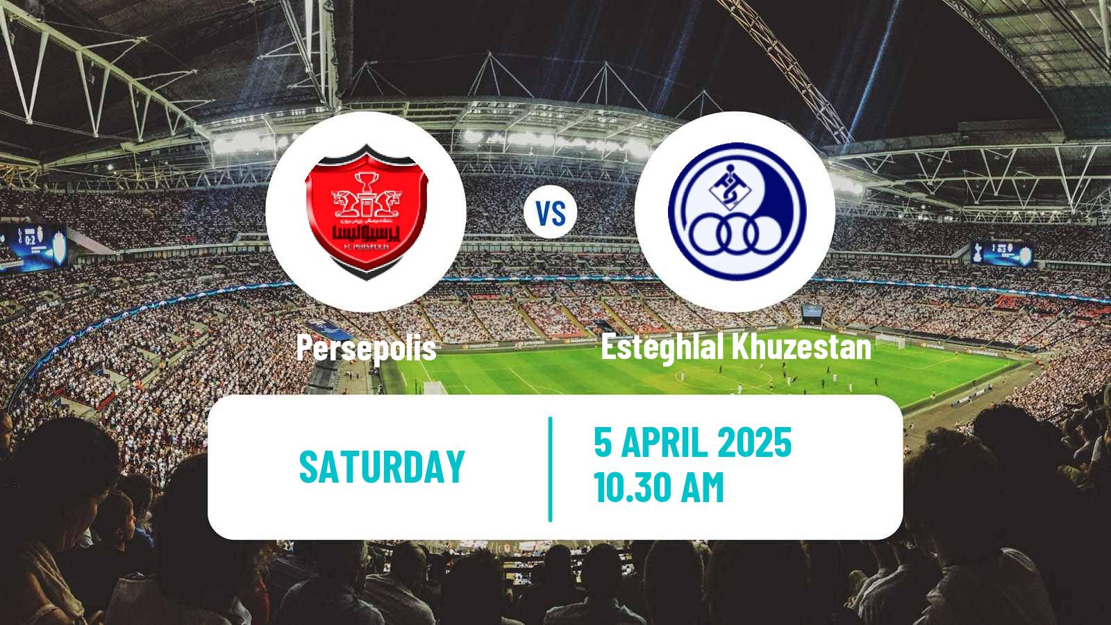 Soccer Iran Pro League Persepolis - Esteghlal Khuzestan