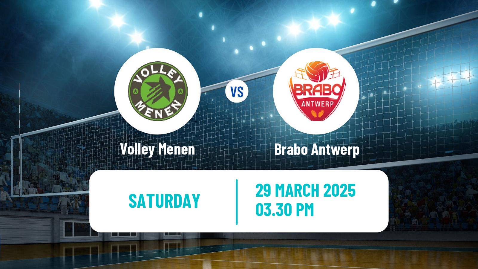 Volleyball Belgian League Volleyball Menen - Brabo Antwerp