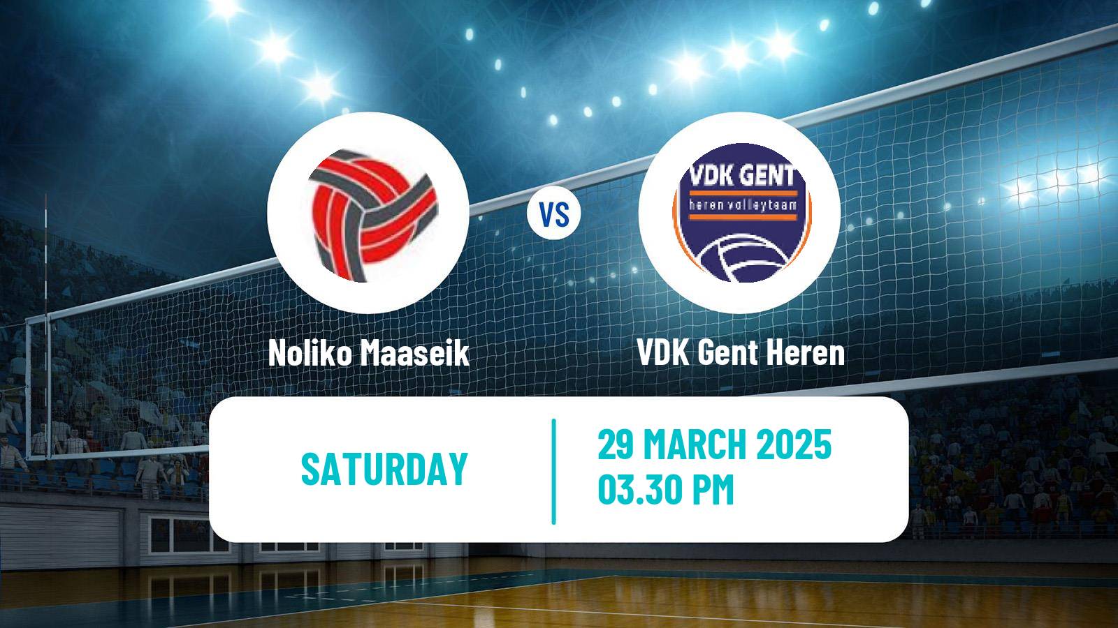 Volleyball Belgian League Volleyball Noliko Maaseik - VDK Gent Heren