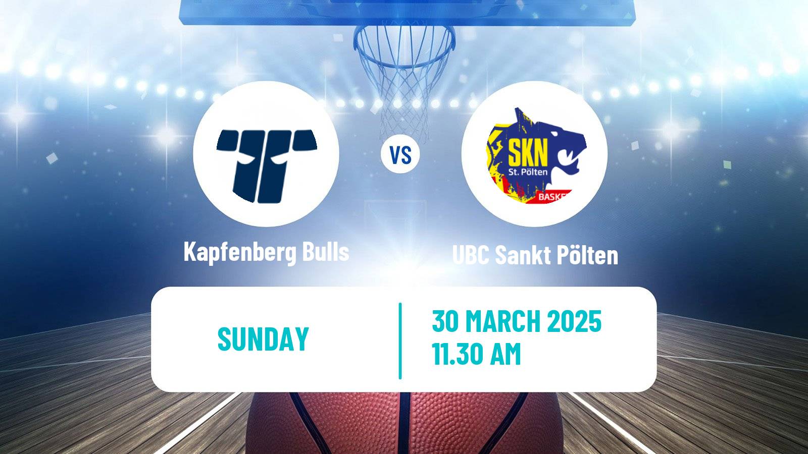 Basketball Austrian Superliga Basketball Kapfenberg Bulls - UBC Sankt Pölten