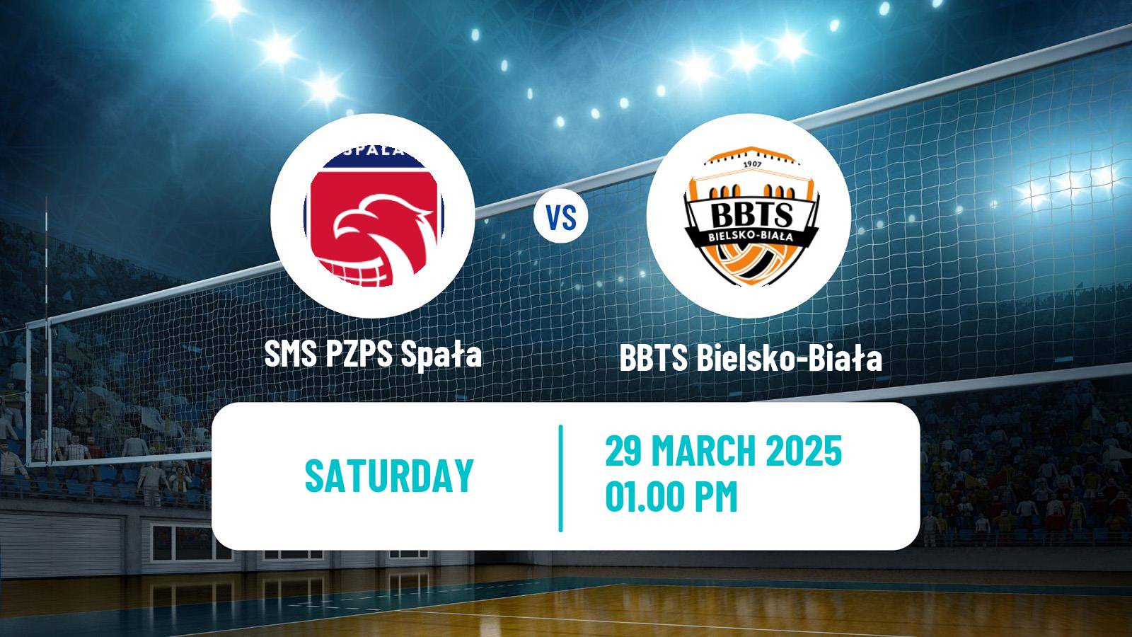 Volleyball Polish I Liga Volleyball SMS PZPS Spała - BBTS Bielsko-Biała