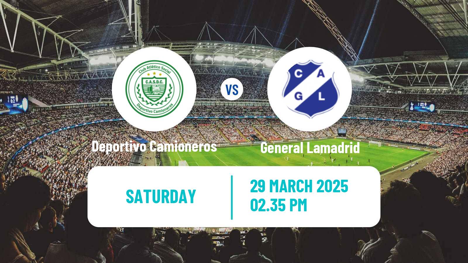 Soccer Argentinian Primera C Deportivo Camioneros - General Lamadrid