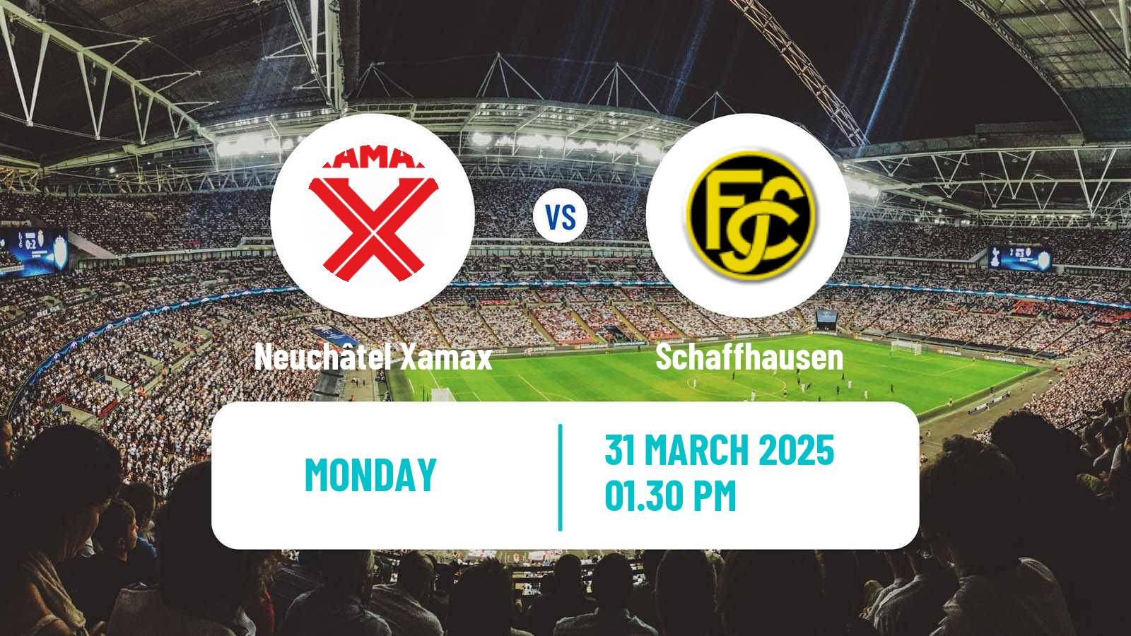Soccer Swiss Challenge League Neuchâtel Xamax - Schaffhausen