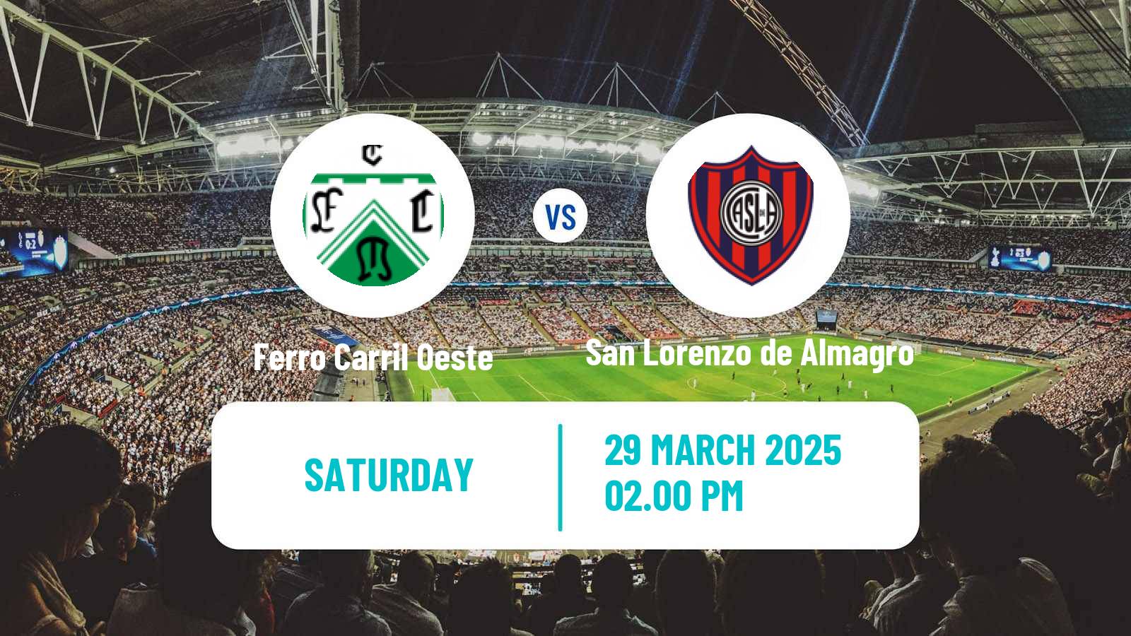 Soccer Argentinian Primera A Women Ferro Carril Oeste - San Lorenzo de Almagro