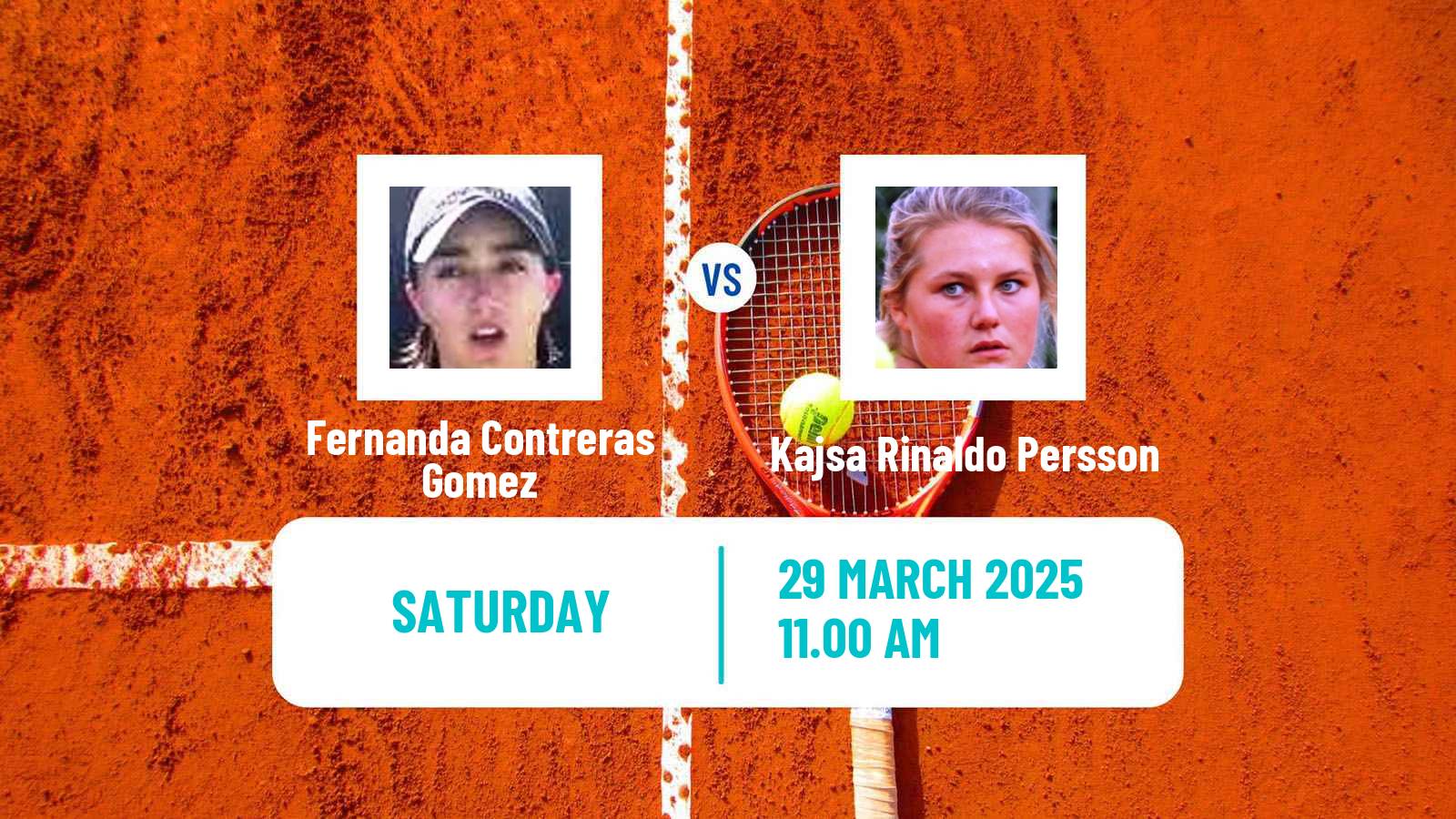 Tennis WTA Charleston Fernanda Contreras Gomez - Kajsa Rinaldo Persson