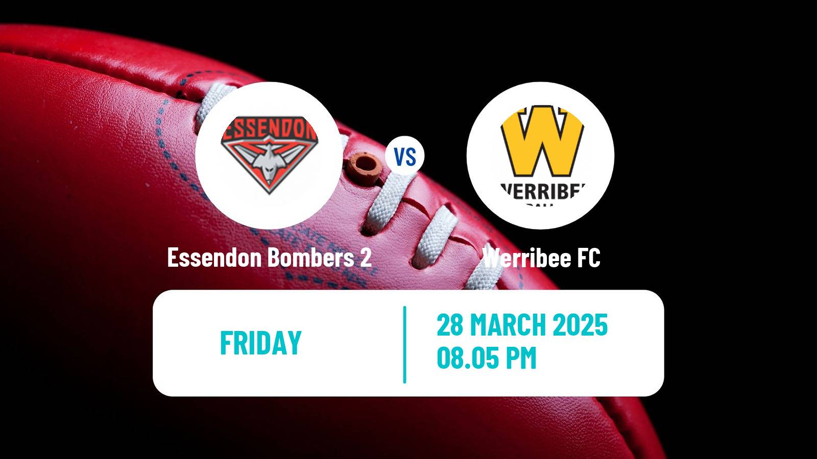 Aussie rules VFL Essendon Bombers 2 - Werribee