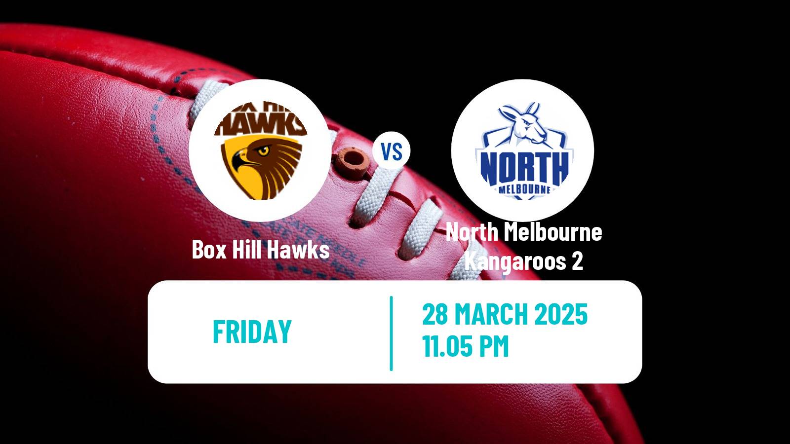 Aussie rules VFL Box Hill Hawks - North Melbourne Kangaroos 2