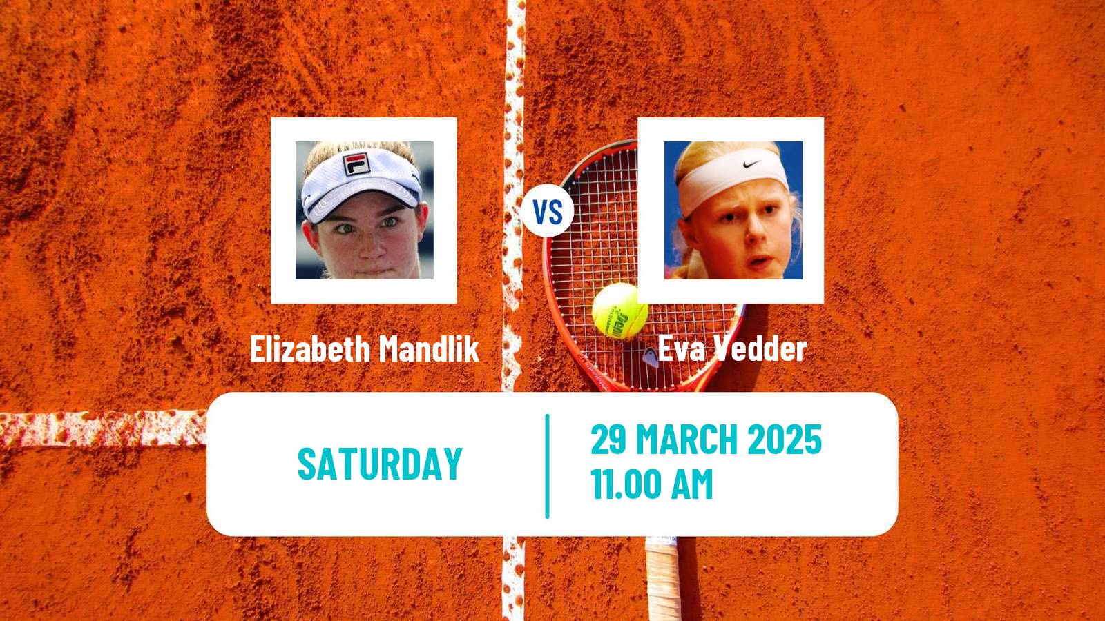Tennis WTA Bogota Elizabeth Mandlik - Eva Vedder