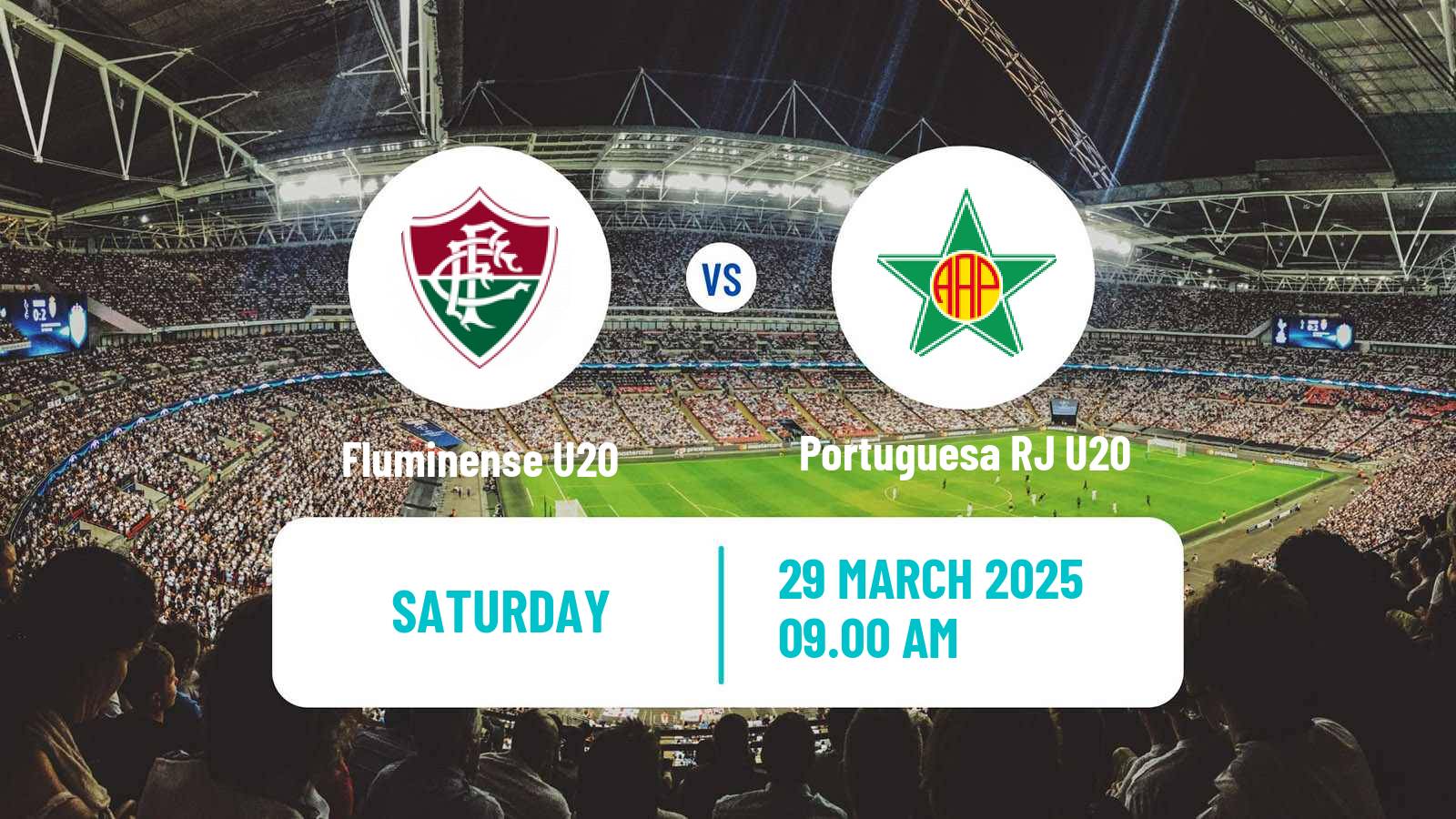 Soccer Brazilian Copa Rio U20 Fluminense U20 - Portuguesa RJ U20