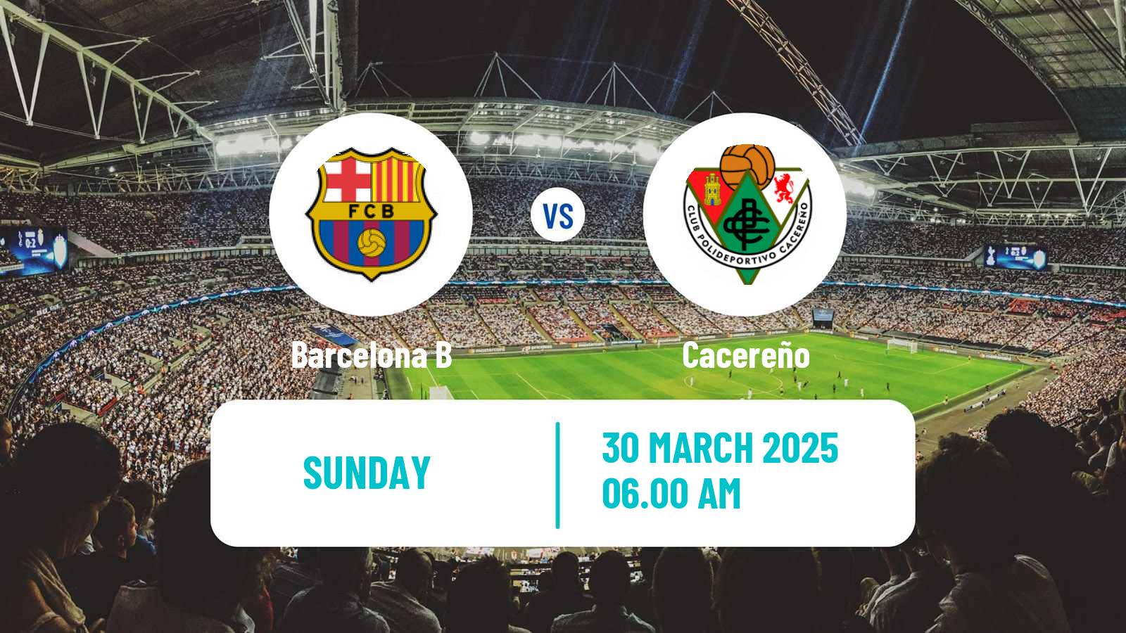Soccer Spanish Primera Federacion Women Barcelona B - Cacereño