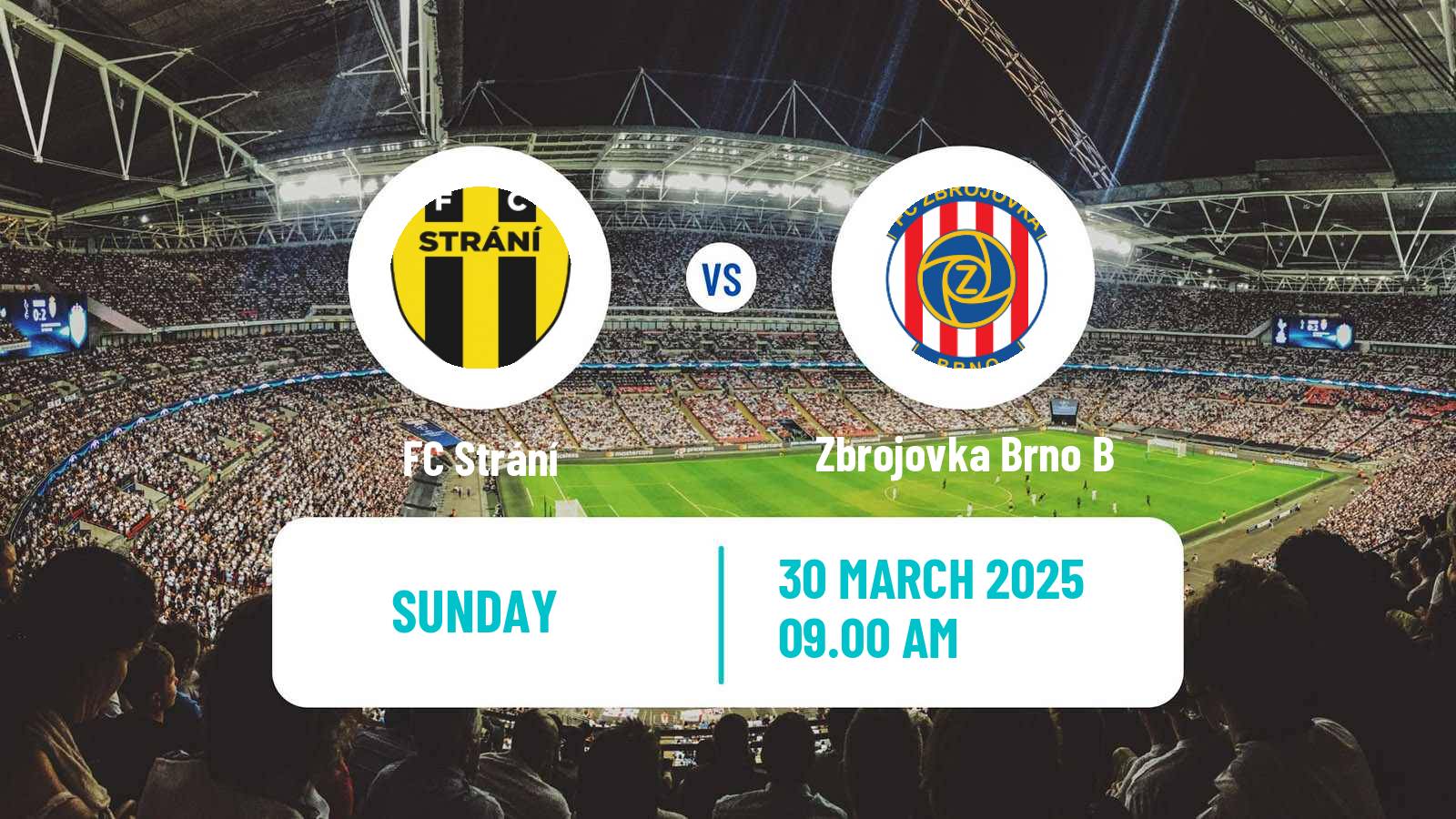 Soccer Czech MSFL Strání - Zbrojovka Brno B