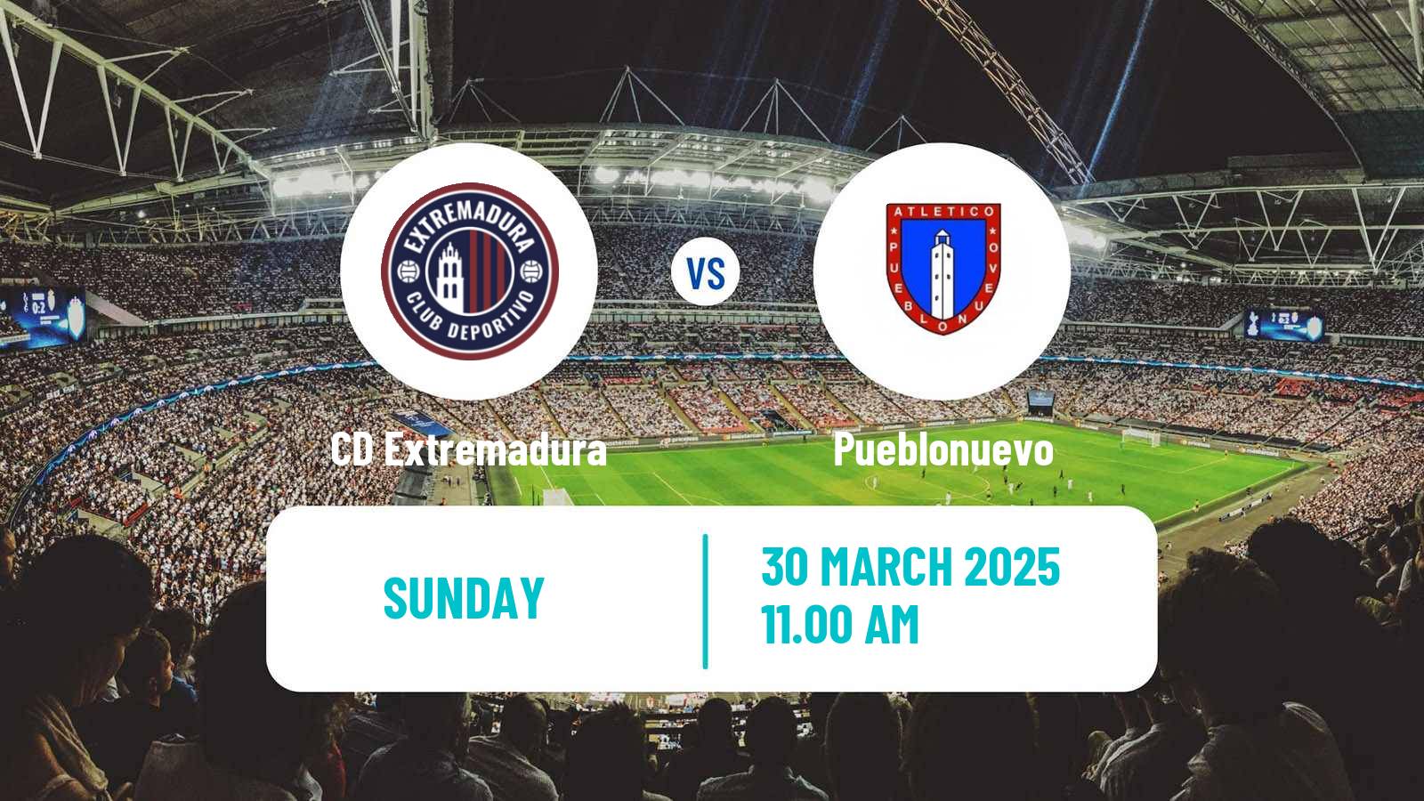Soccer Spanish Tercera RFEF - Group 14 CD Extremadura - Pueblonuevo