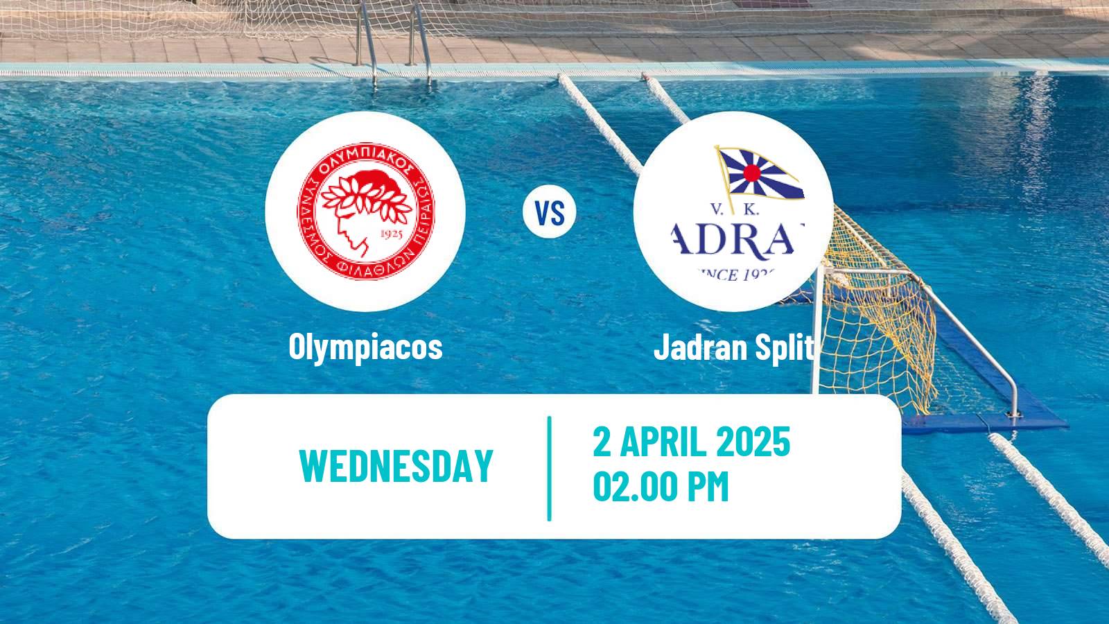 Water polo Champions League Water Polo Olympiacos - Jadran Split