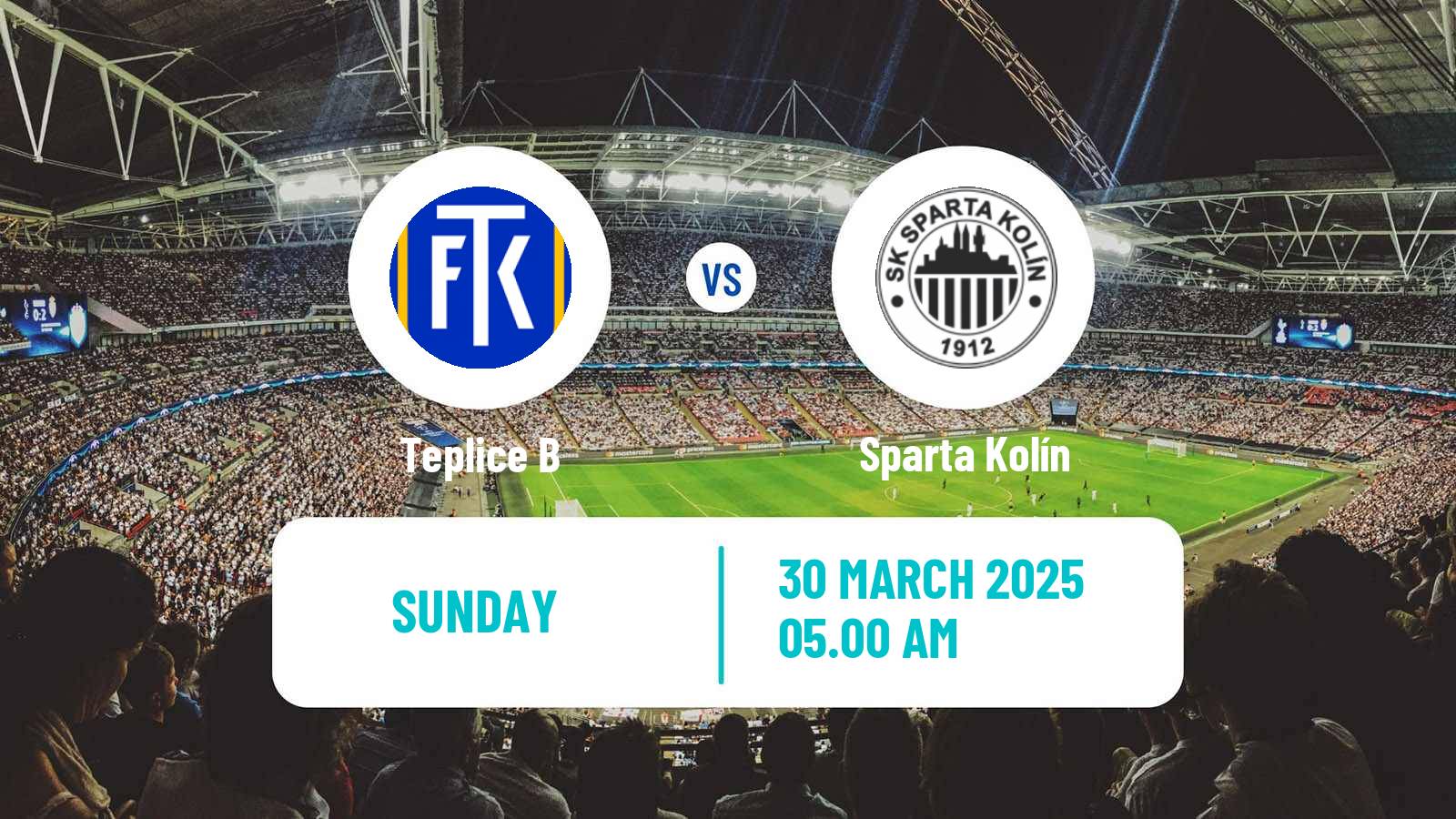 Soccer Czech CFL Group B Teplice B - Sparta Kolín
