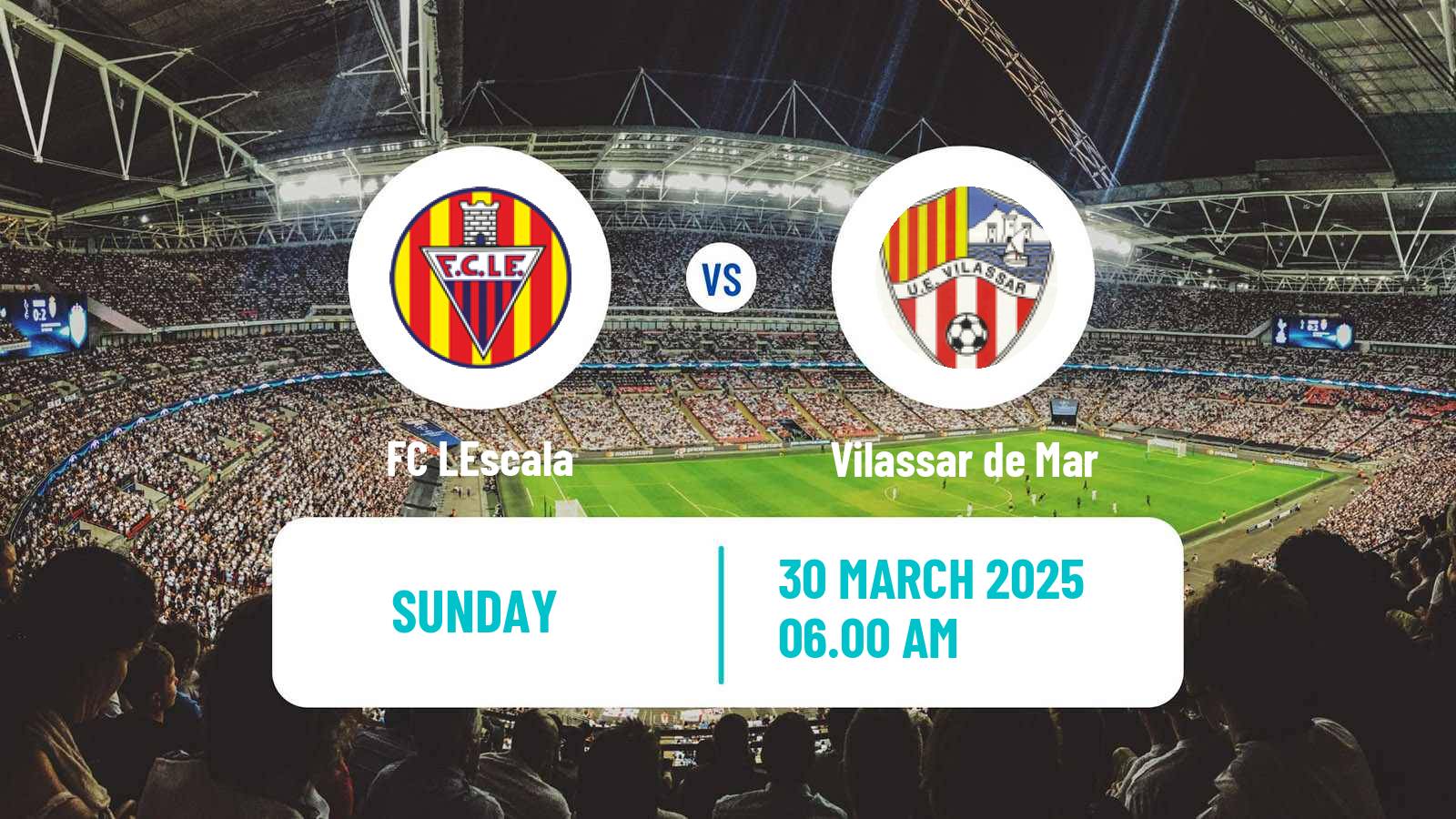 Soccer Spanish Tercera RFEF - Group 5 LEscala - Vilassar de Mar