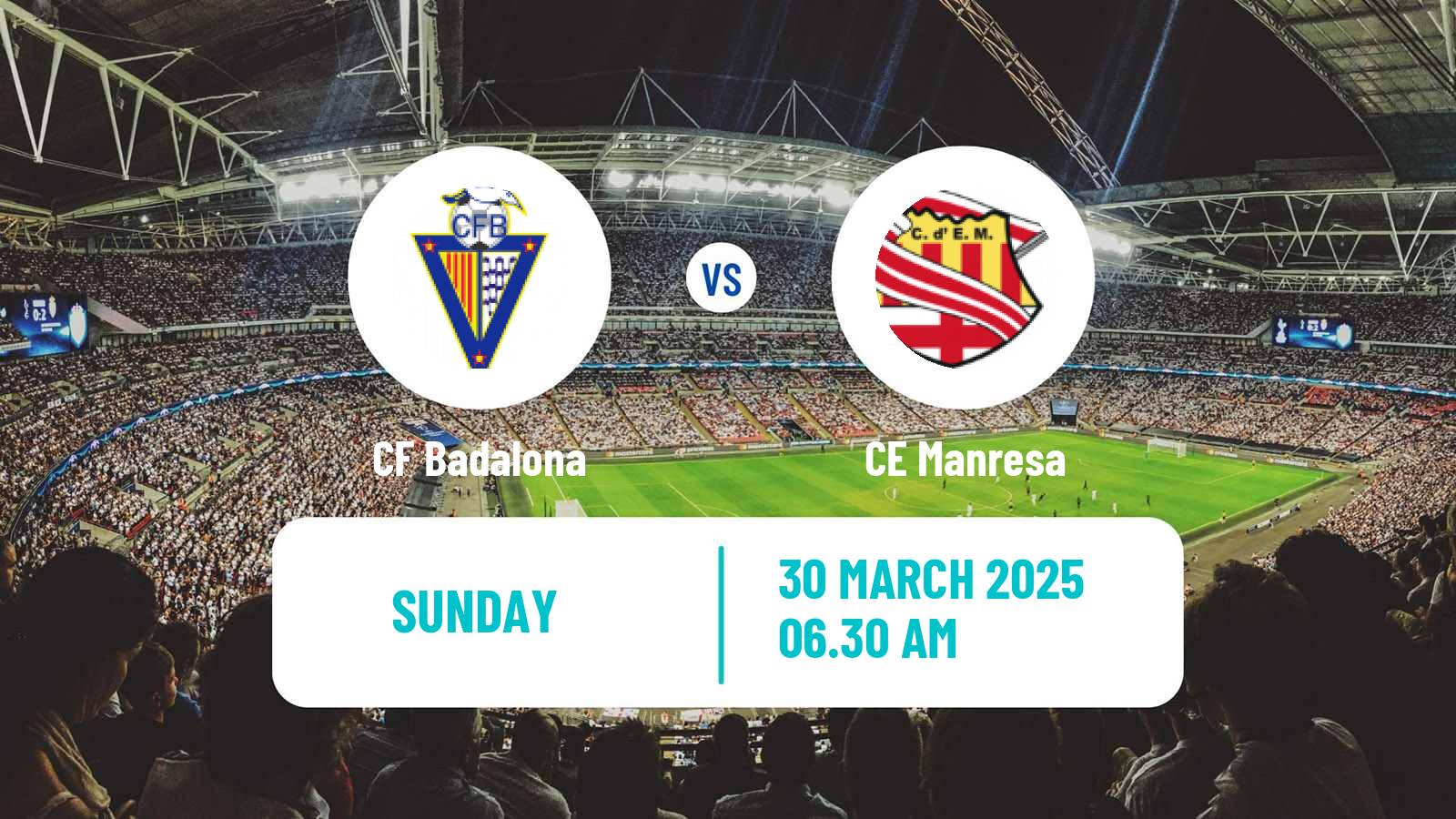 Soccer Spanish Tercera RFEF - Group 5 Badalona - Manresa