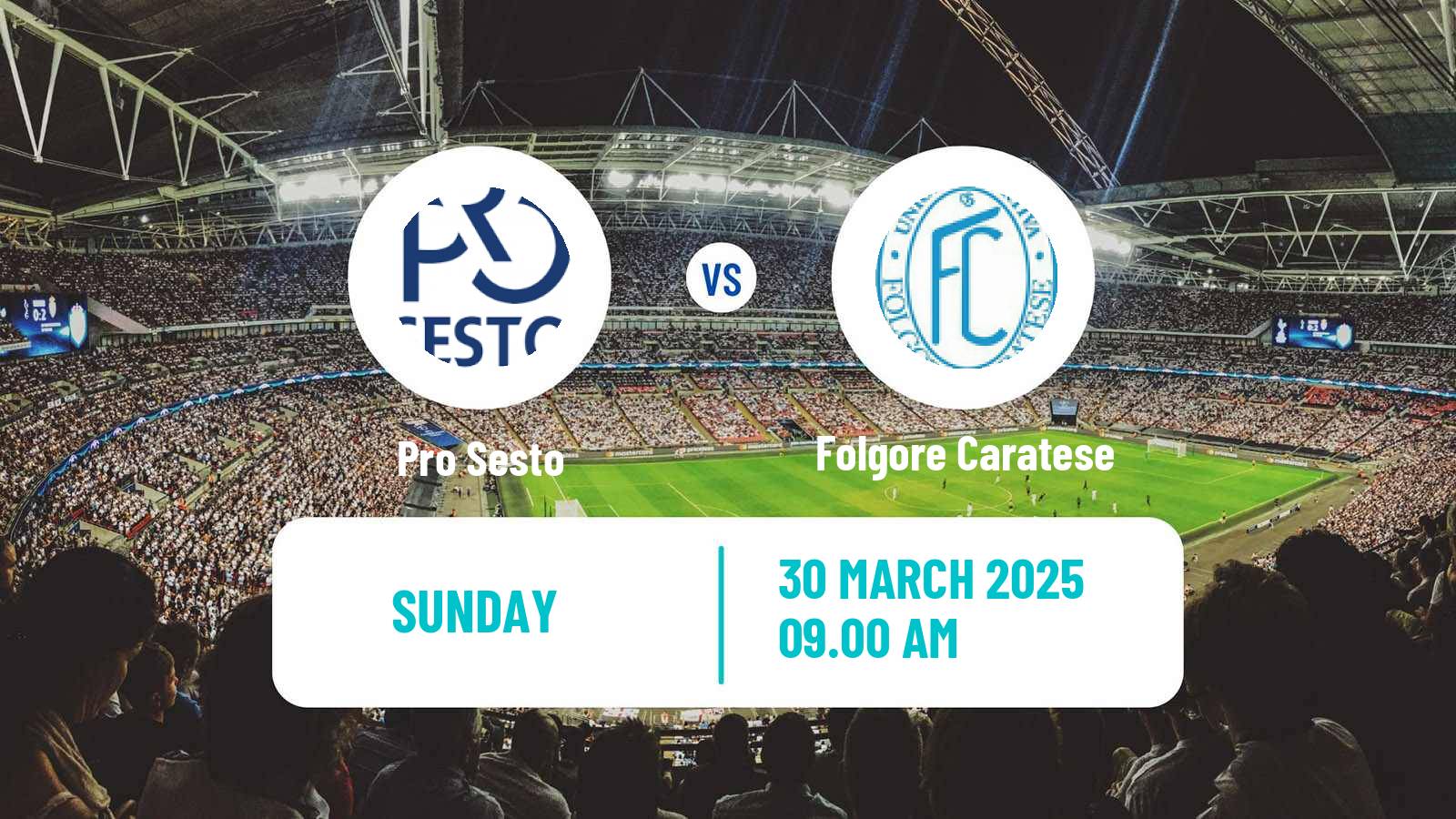 Soccer Italian Serie D - Group B Pro Sesto - Folgore Caratese