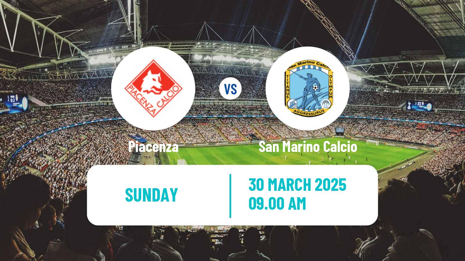 Soccer Italian Serie D - Group D Piacenza - San Marino Calcio