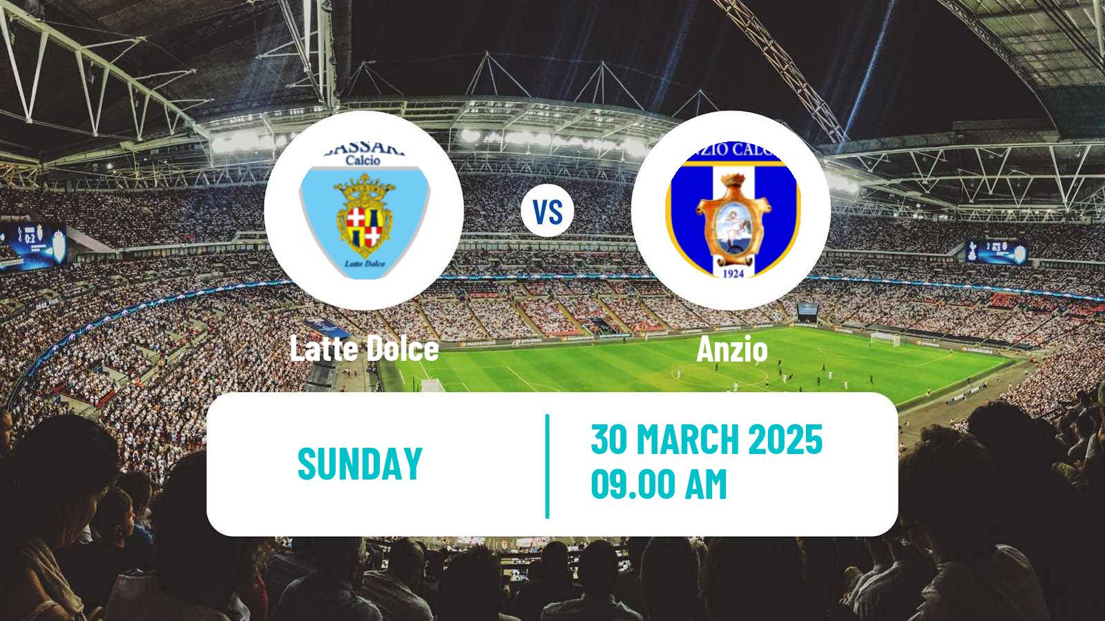 Soccer Italian Serie D - Group G Latte Dolce - Anzio