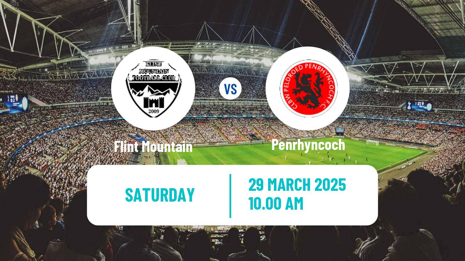 Soccer Welsh Cymru North Flint Mountain - Penrhyncoch