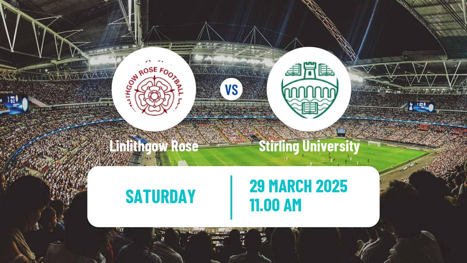 Soccer Scottish Lowland League Linlithgow Rose - Stirling University
