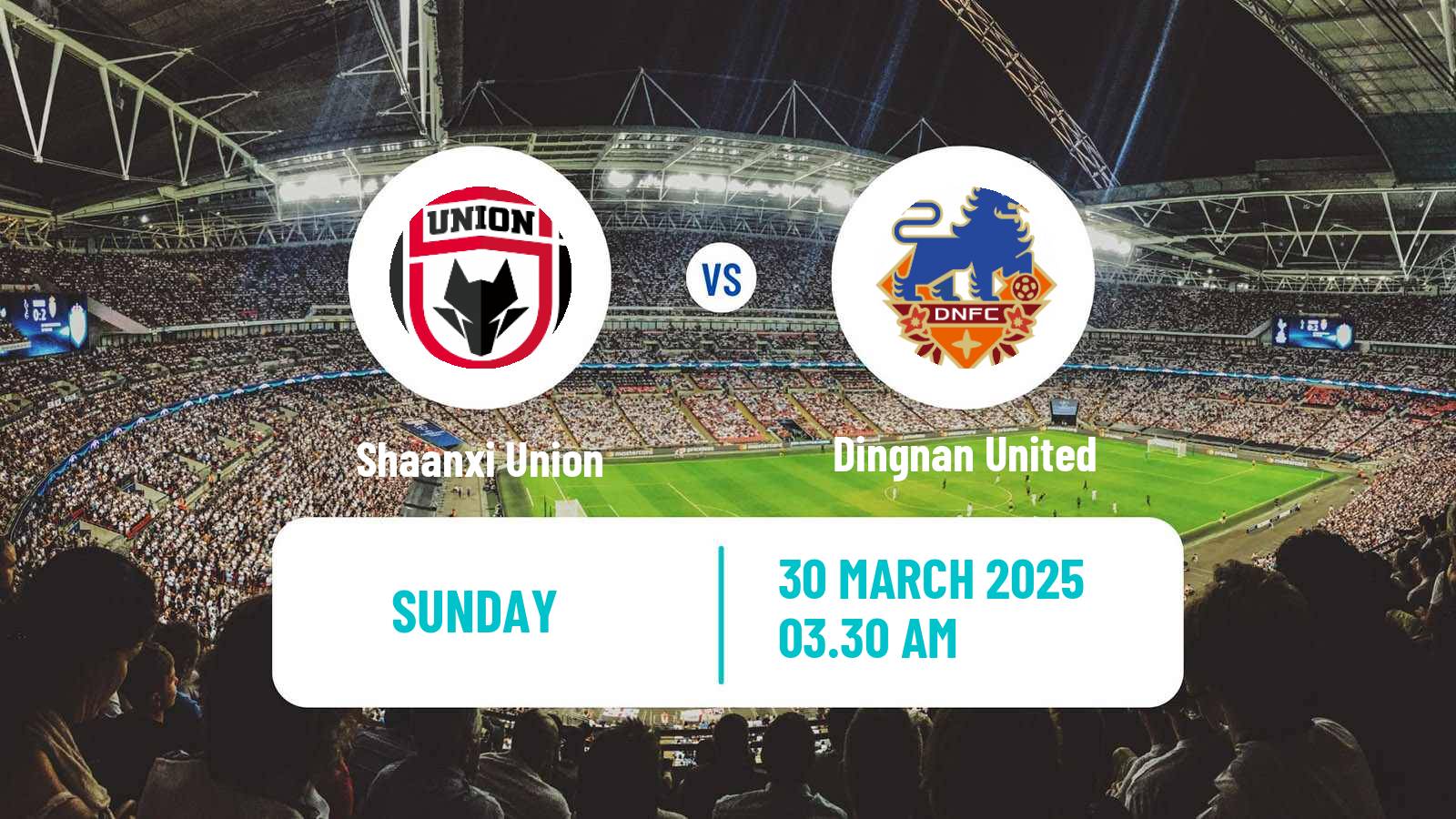 Soccer Chinese Jia League Shaanxi Union - Dingnan United