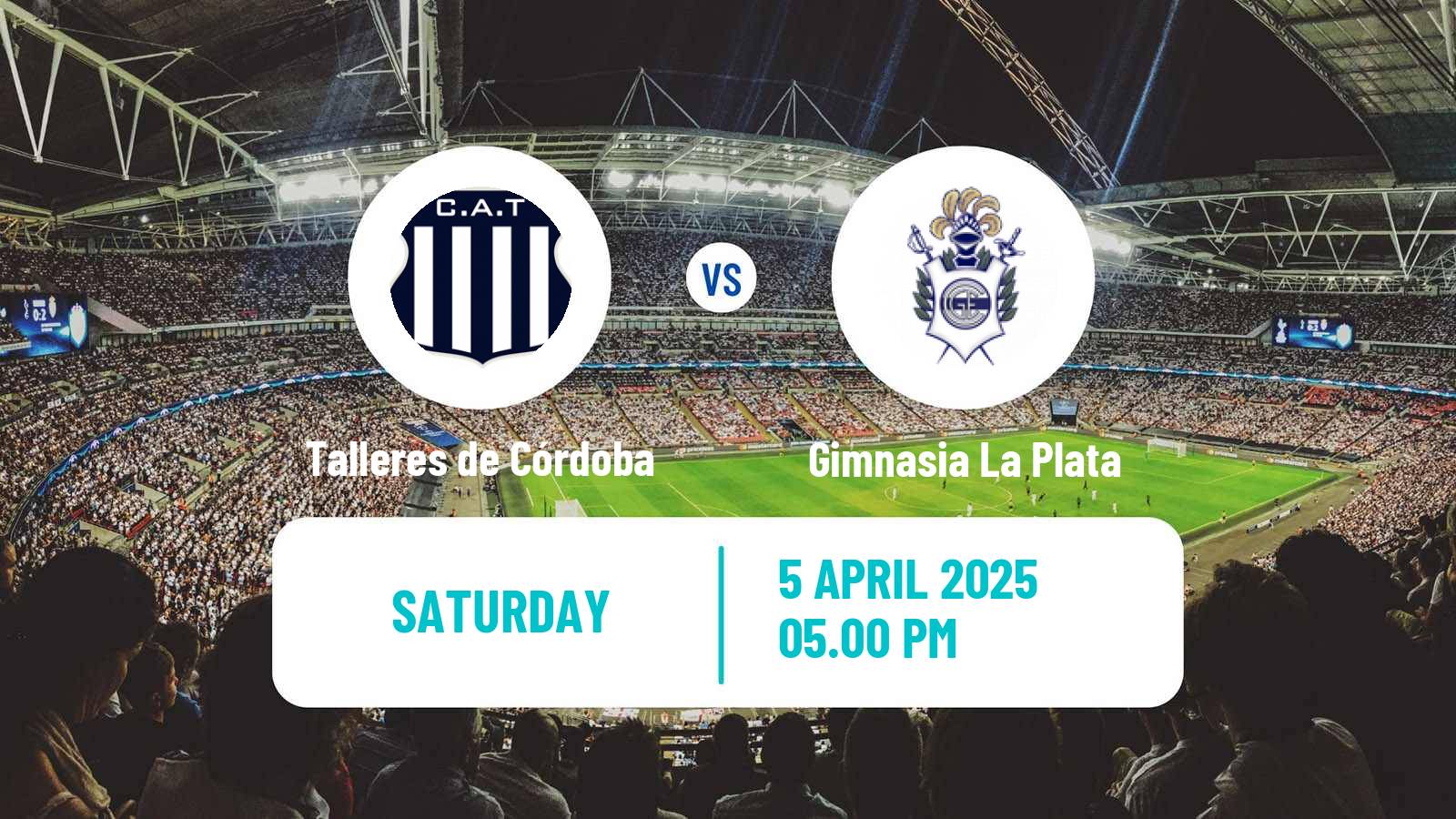 Soccer Argentinian Liga Profesional Talleres de Córdoba - Gimnasia La Plata
