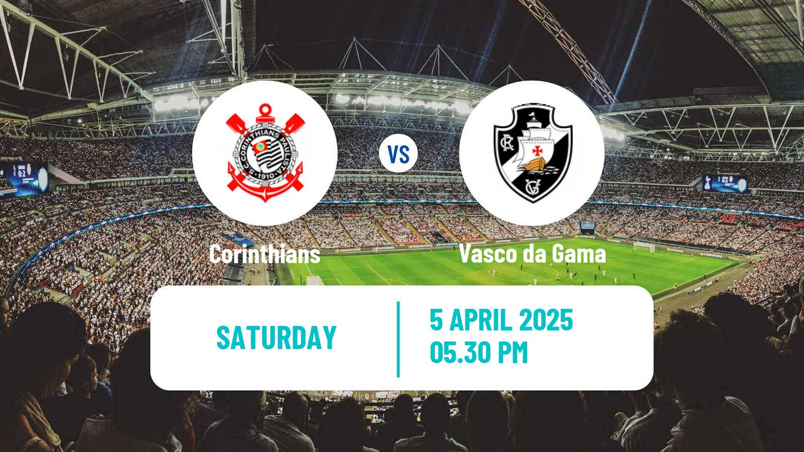 Soccer Brazilian Serie A Corinthians - Vasco da Gama