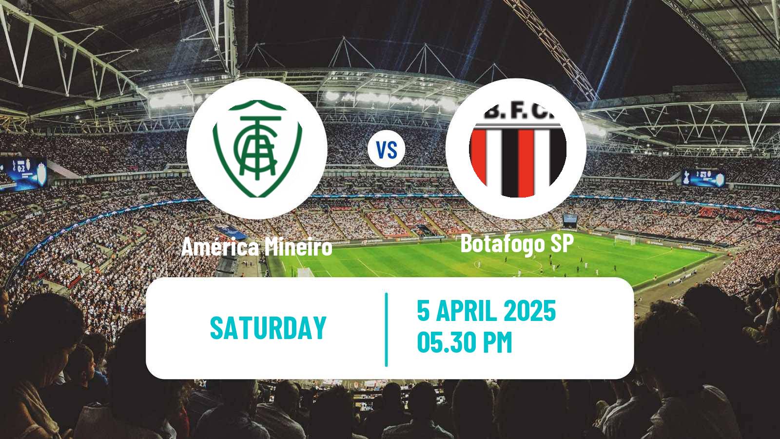 Soccer Brazilian Serie B América Mineiro - Botafogo SP