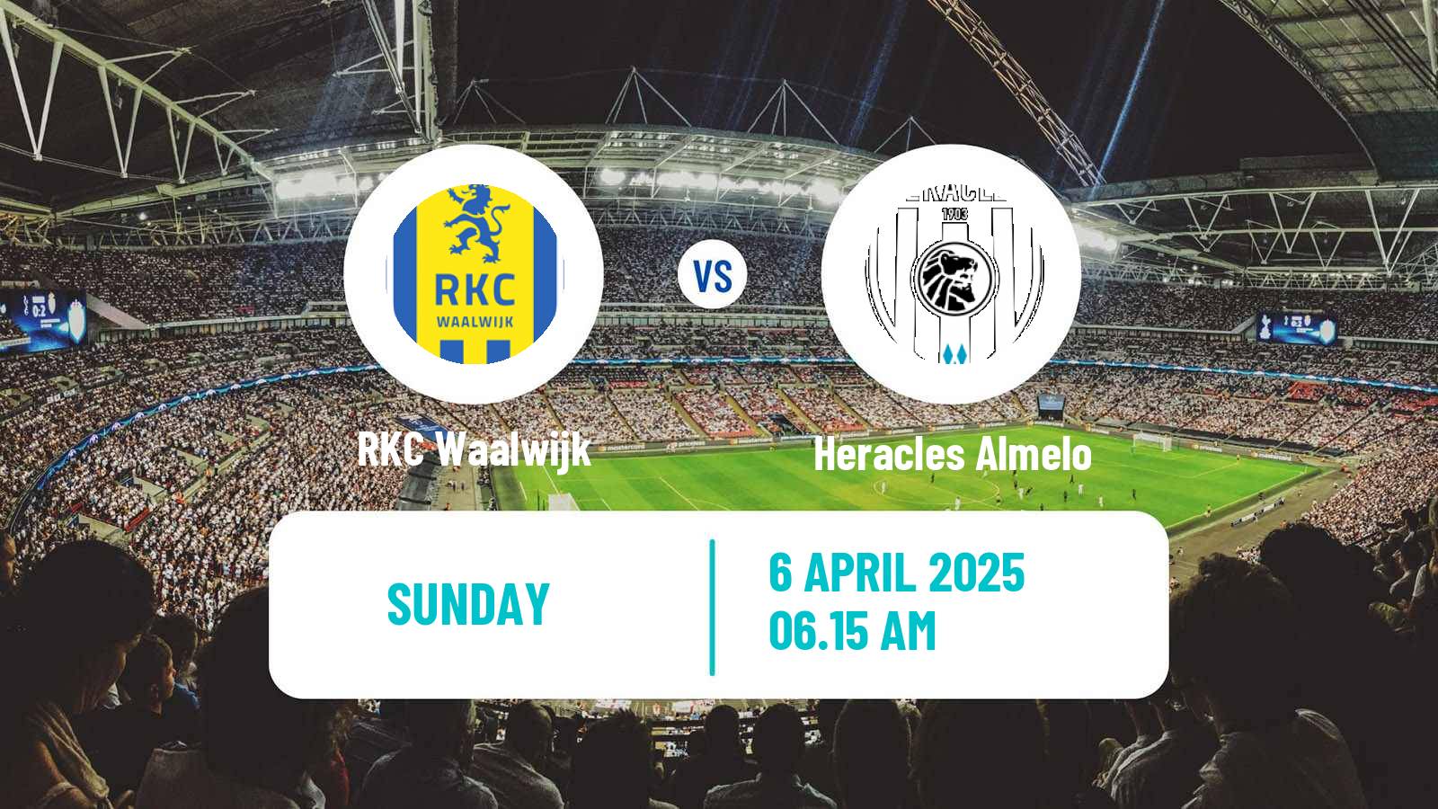 Soccer Dutch Eredivisie Waalwijk - Heracles Almelo