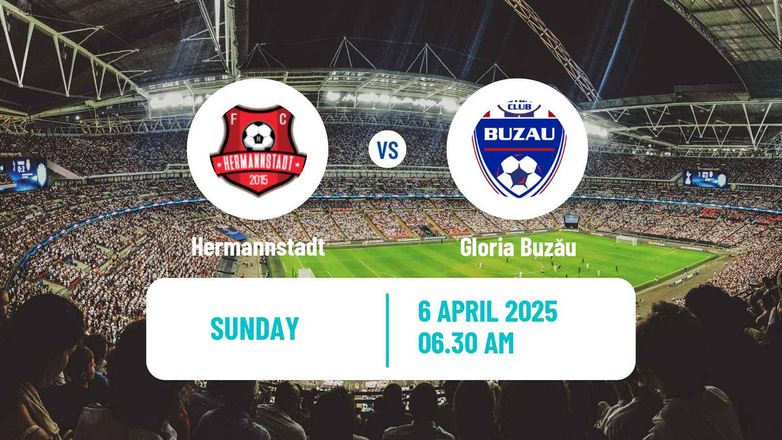 Soccer Romanian Liga 1 Hermannstadt - Gloria Buzău
