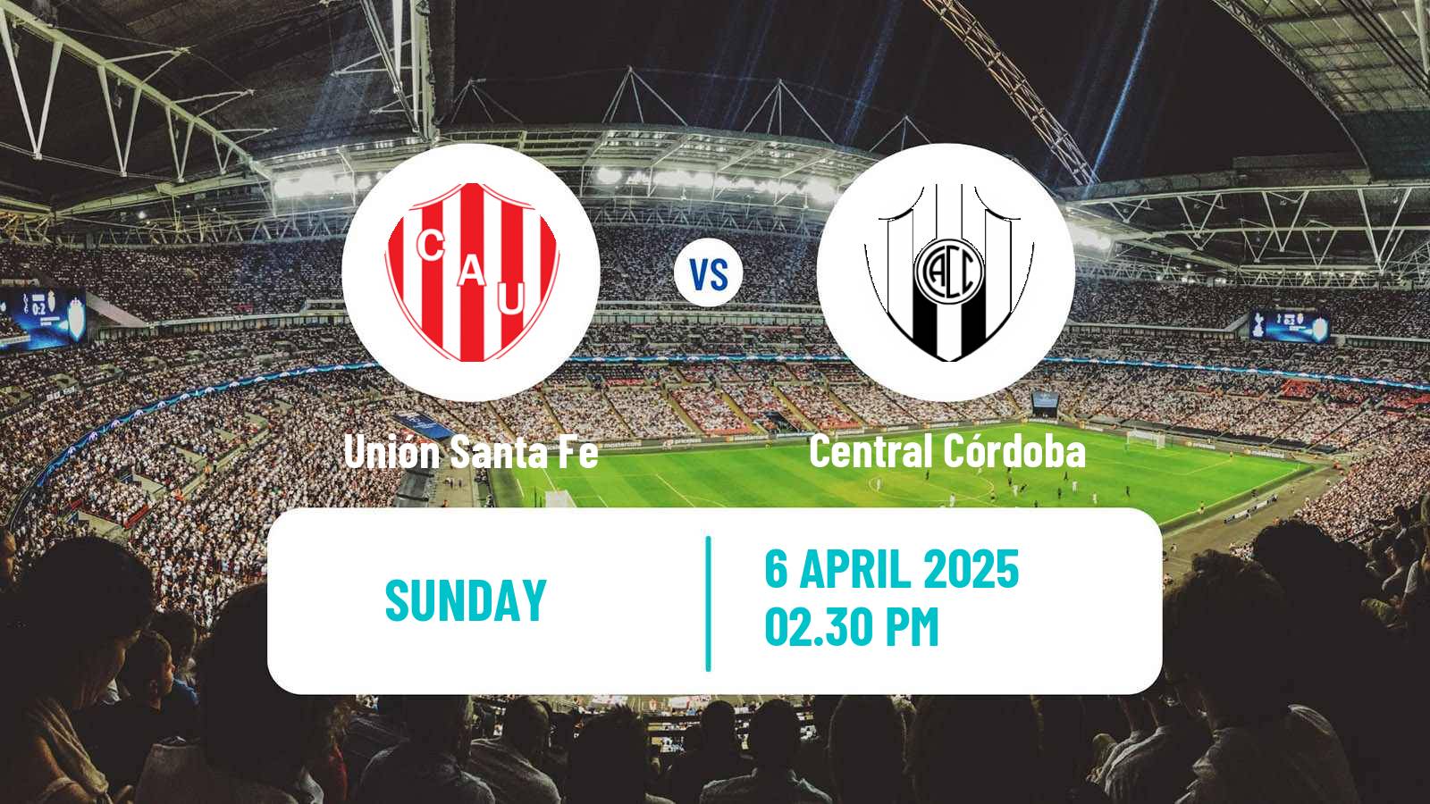 Soccer Argentinian Liga Profesional Unión Santa Fe - Central Córdoba