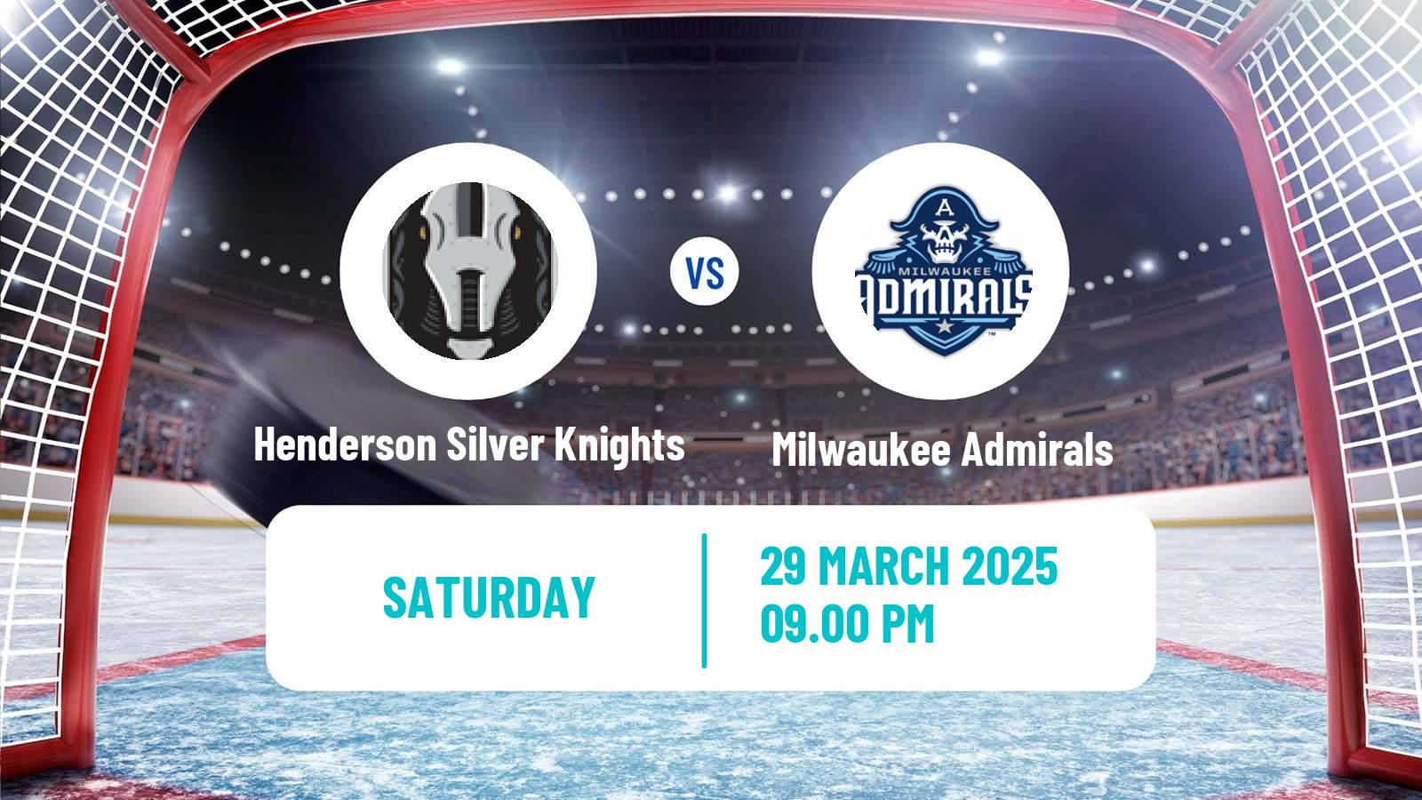 Hockey AHL Henderson Silver Knights - Milwaukee Admirals