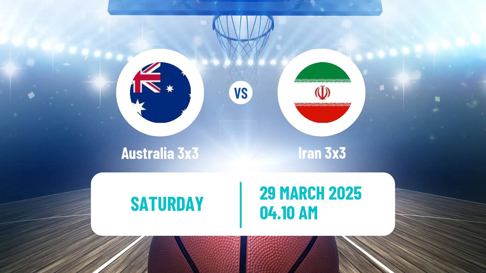 Basketball Asia Cup 3x3 Australia 3x3 - Iran 3x3