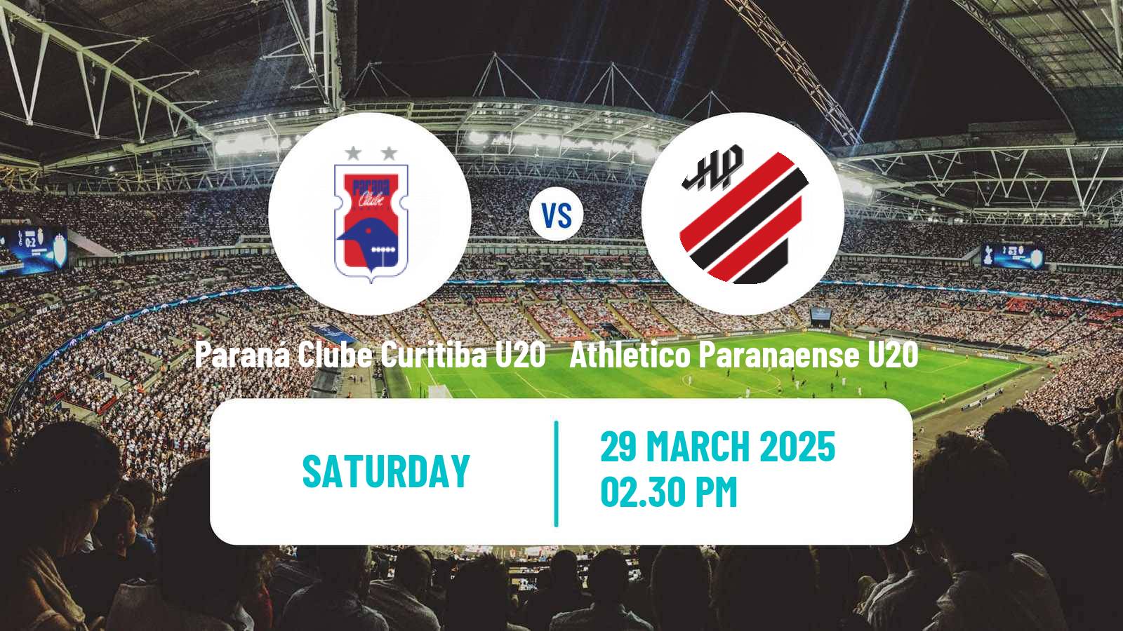 Soccer Brazilian Paranaense U20 Paraná Clube Curitiba U20 - Athletico Paranaense U20