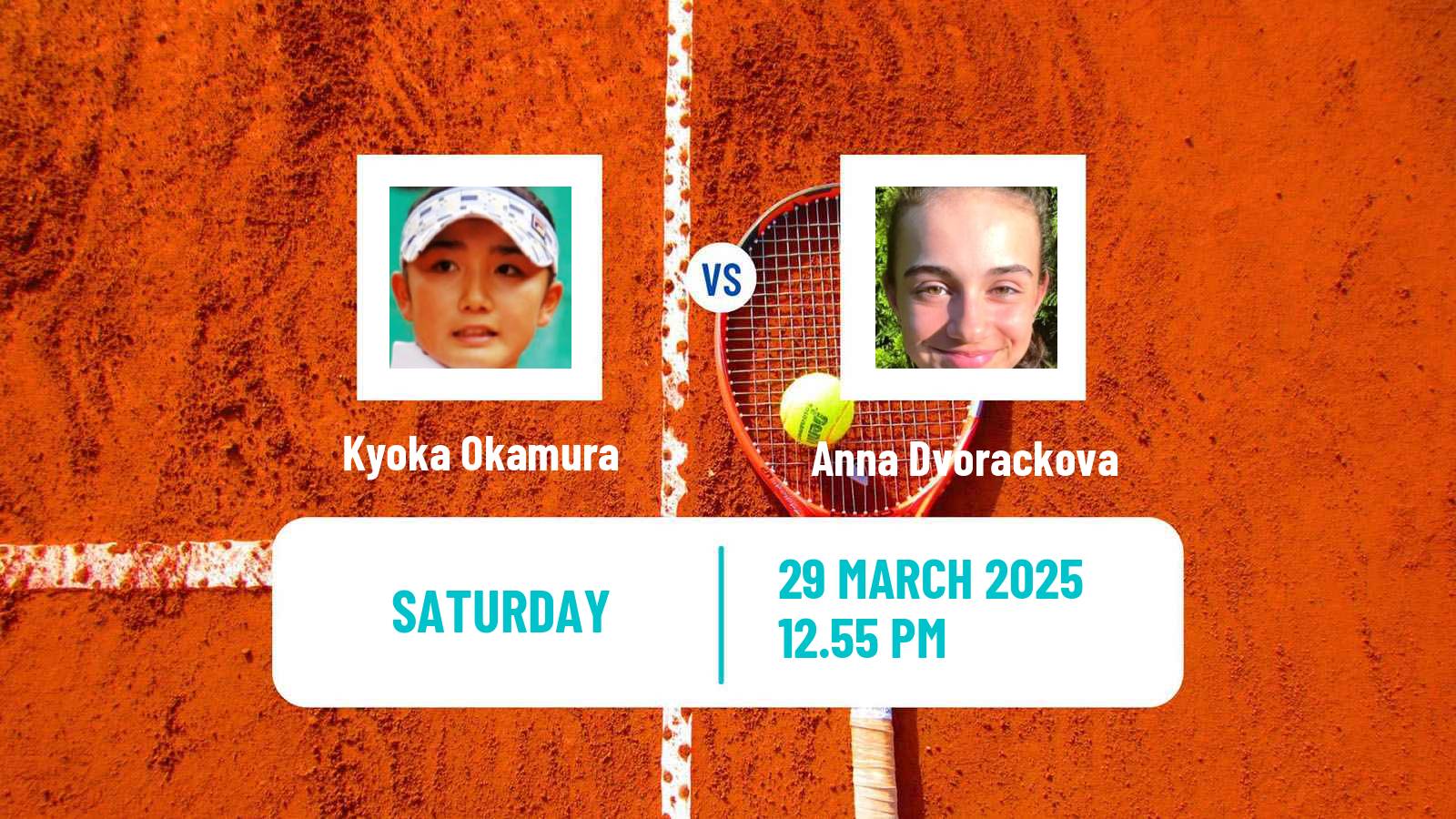 Tennis WTA Charleston Kyoka Okamura - Anna Dvorackova
