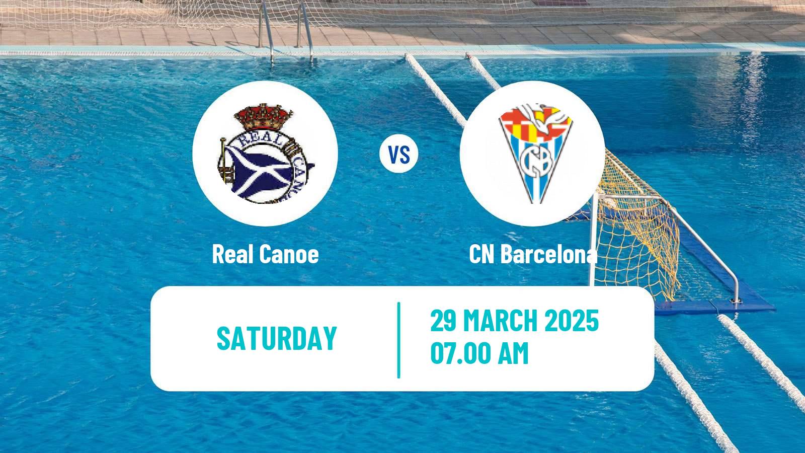 Water polo Spanish Liga Premaat Real Canoe - Barcelona