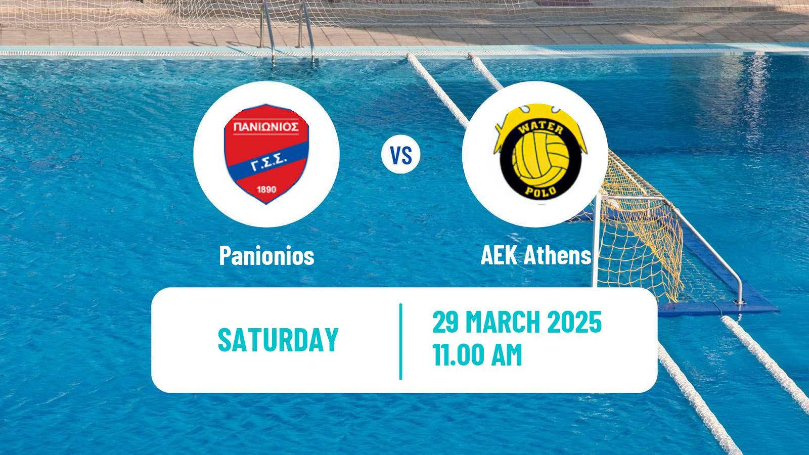 Water polo Greek A1 Water Polo Women Panionios - AEK Athens
