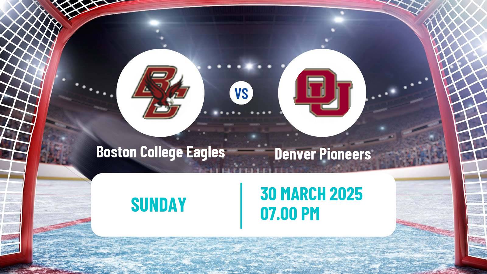 Hockey NCAA Hockey Boston College Eagles - Denver Pioneers