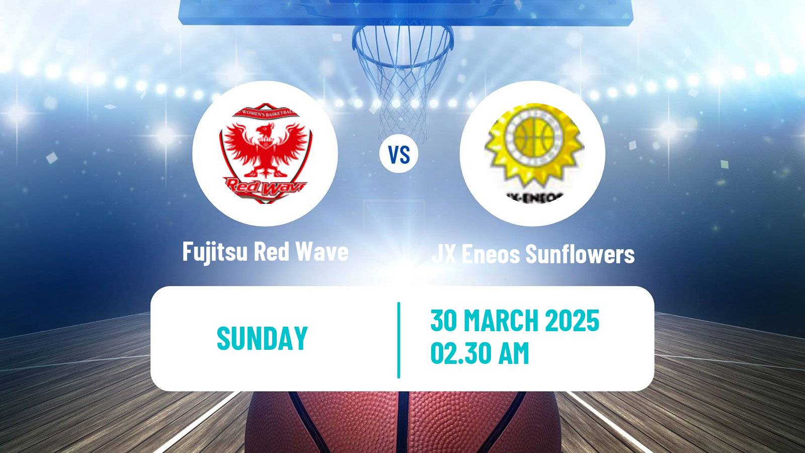 Basketball Japan W League Basketball Fujitsu Red Wave - JX Eneos Sunflowers