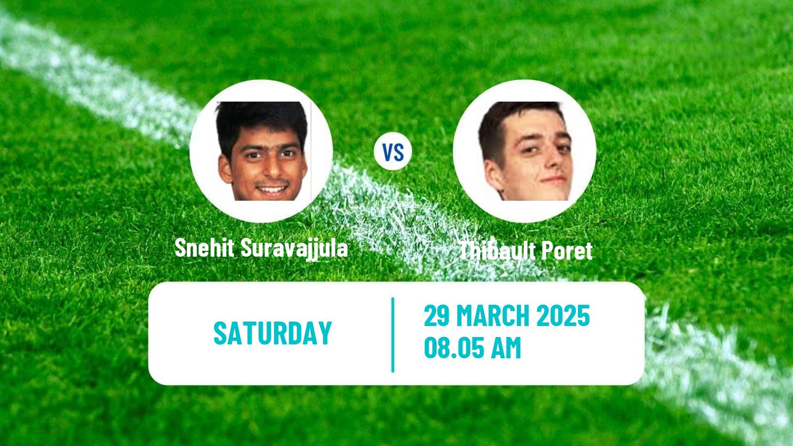 Table tennis Wtt Star Contender Chennai Men Snehit Suravajjula - Thibault Poret