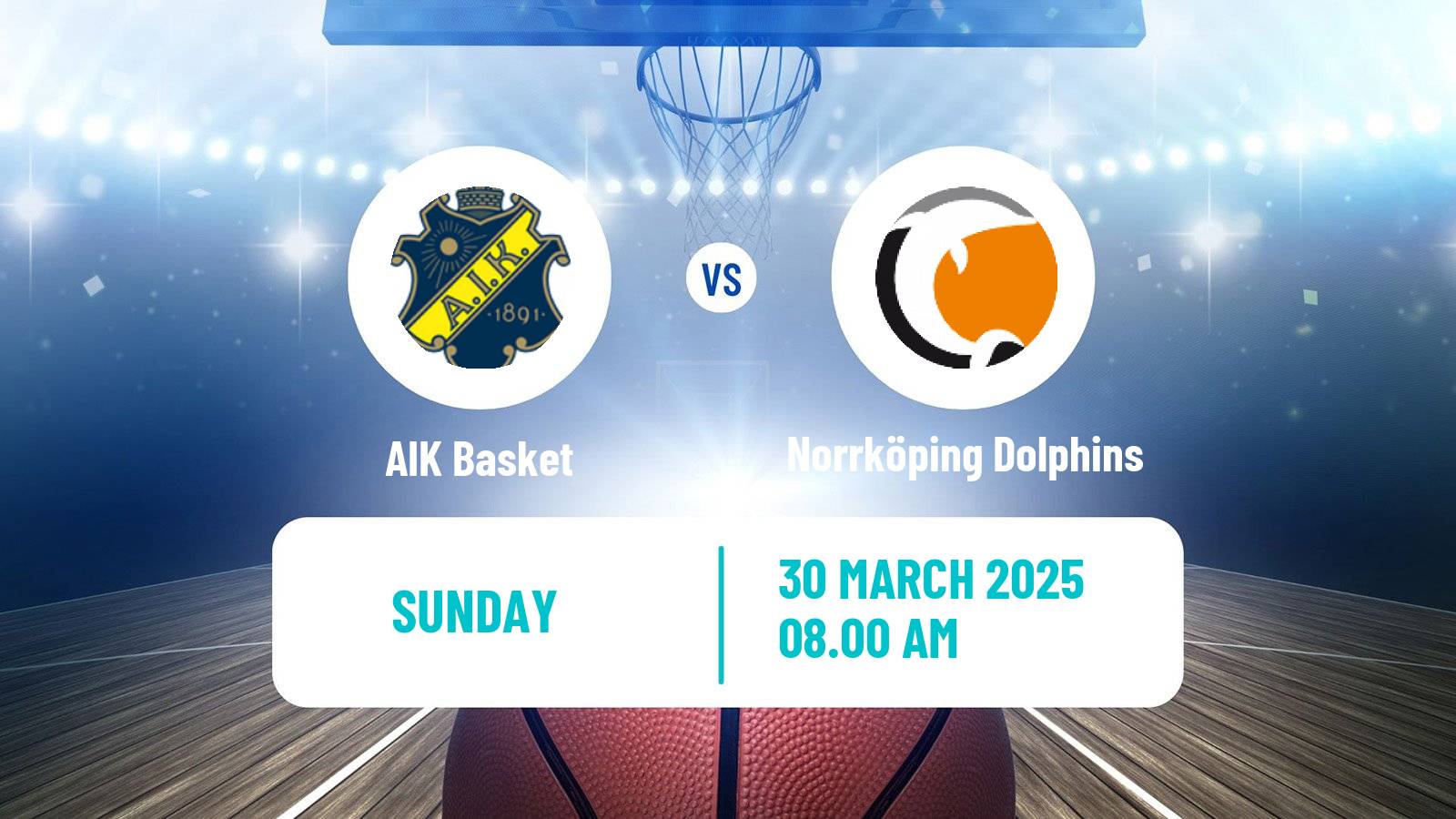 Basketball Swedish Basketligan Women AIK Basket - Norrköping Dolphins