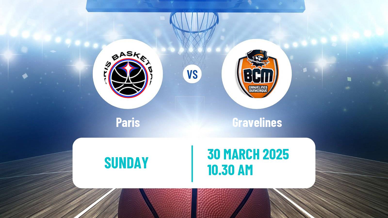 Basketball French LNB Paris - Gravelines