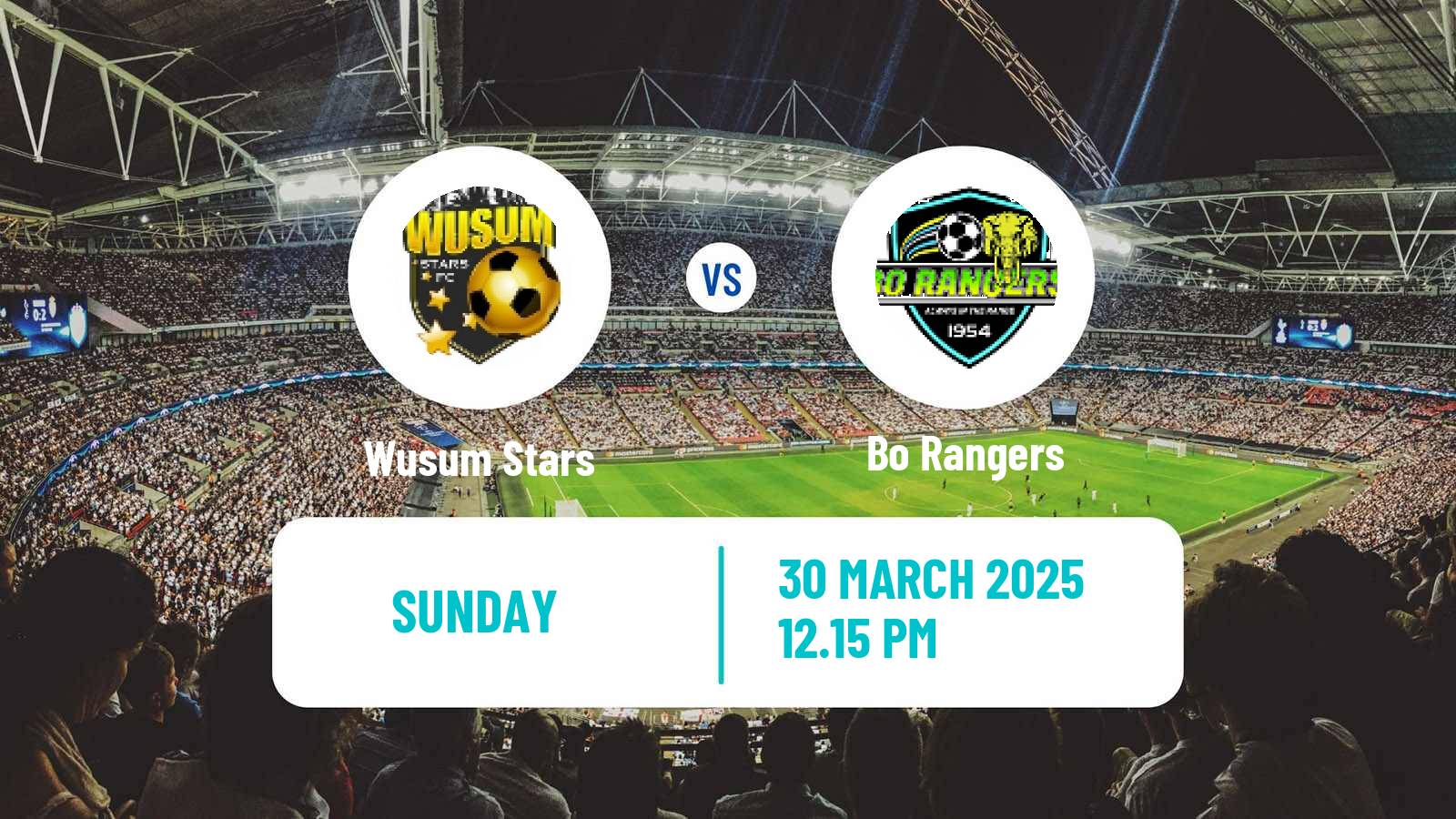Soccer Sierra Leone Premier League Wusum Stars - Bo Rangers