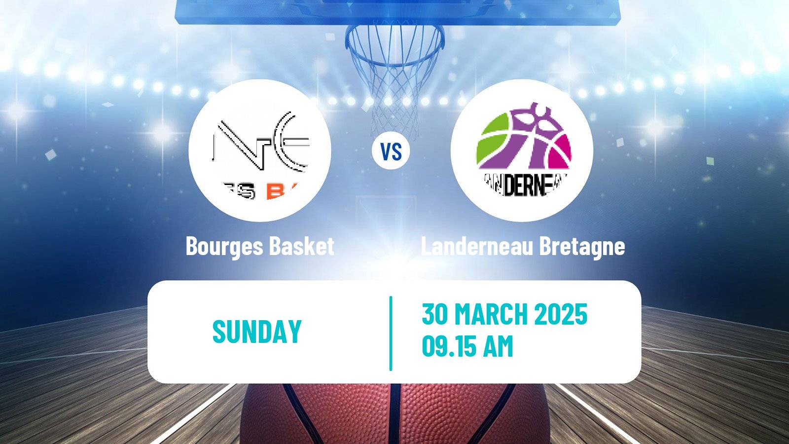 Basketball French LFB Bourges Basket - Landerneau Bretagne