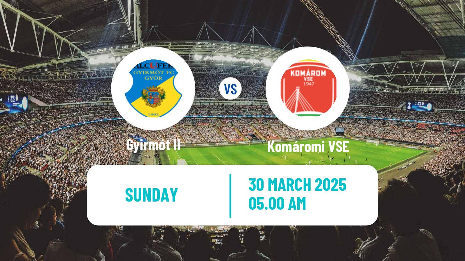 Soccer Hungarian NB III Northwest Gyirmót II - Komáromi VSE