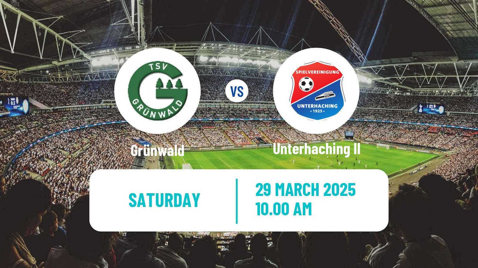 Soccer German Oberliga Bayern Süd Grünwald - Unterhaching II